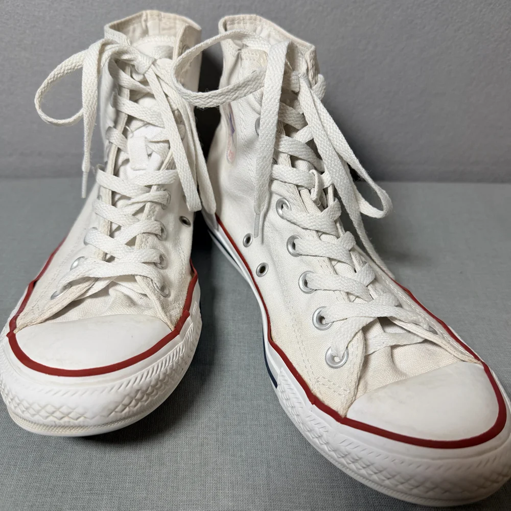 Converse All Star Mens 8 Women 10 White High Top Sneakers